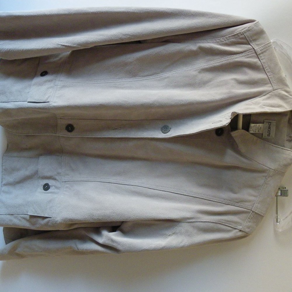 Gray Leather Jacket